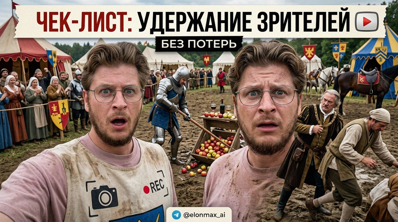 чек-лист монтажа видео рилс для удержания внимания зрителей
