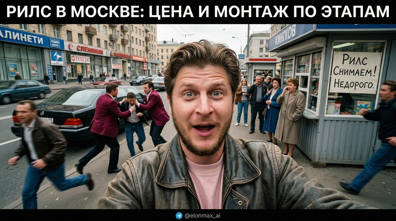 Информация о стоимости съемки и монтажа видеорилсов в Москве по этапам производства
