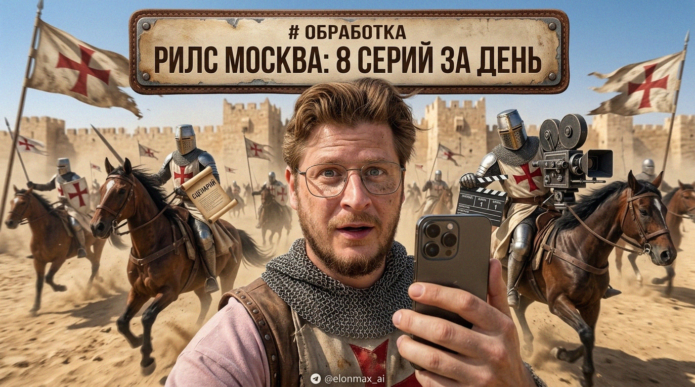 Профессиональная съемка рилсов в Москве - 8 готовых видео за один день от идеи до финального монтажа
