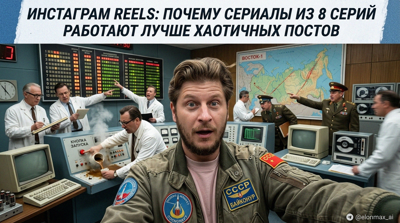 Reels-сериал под ключ от Elonmax_AI