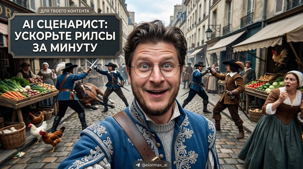 инструмент AI для написания сценариев видео-рилсов и оптимизации структуры контента