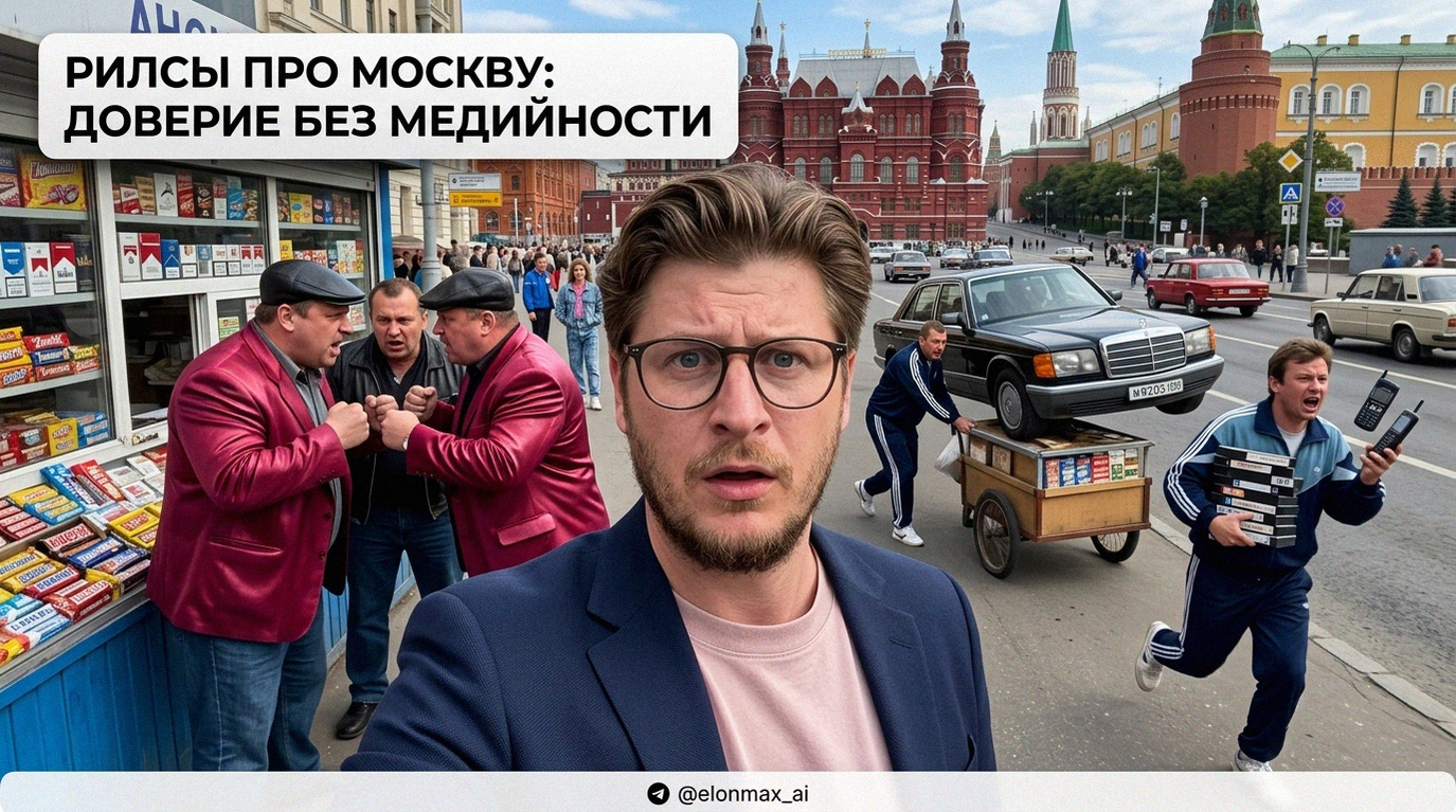 Видеоконтент о Москве с советами по построению доверия к экспертам без использования массмедиа