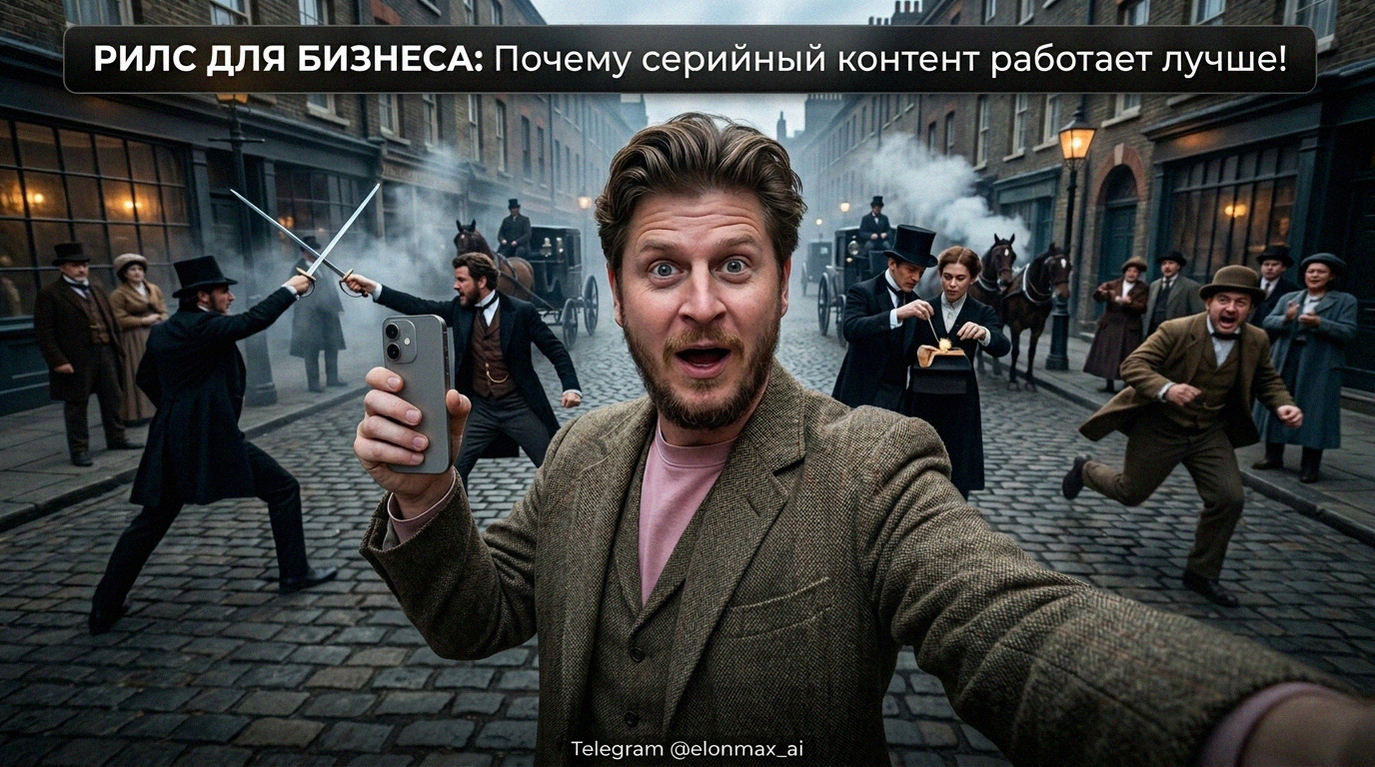 Серийный контент в рилсах работает эффективнее одиночных видео для бизнеса